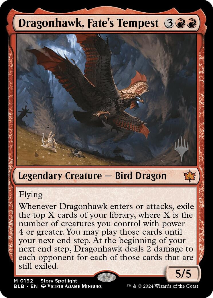 Image for Dragonhawk, Fate's Tempest (132) (PPBLB) - Magic: The Gathering