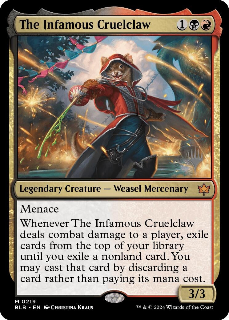 Image for The Infamous Cruelclaw (219) (PPBLB) - Magic: The Gathering