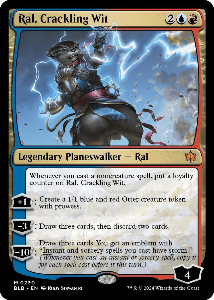 Image for Ral, Crackling Wit (230) (PPBLB) - Magic: The Gathering