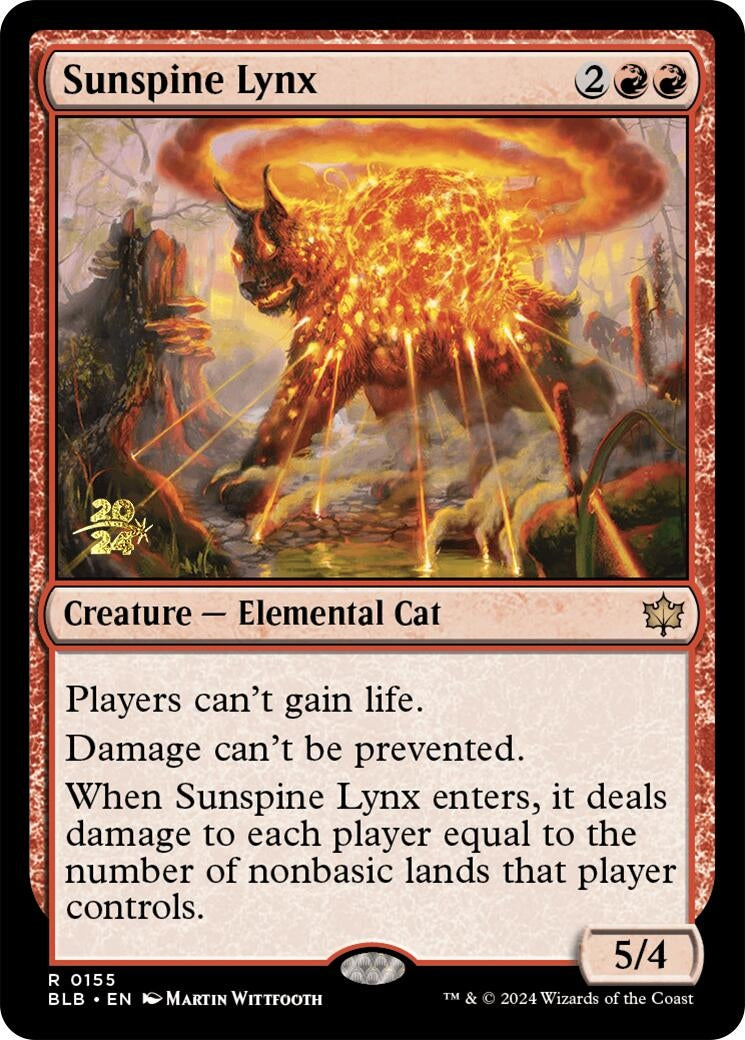 Image for Sunspine Lynx (155) (PRE) - Magic: The Gathering