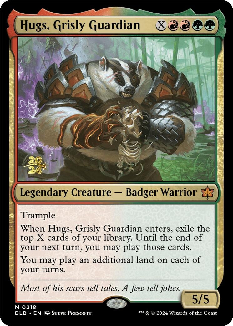 Image for Hugs, Grisly Guardian (218) (PRE) - Magic: The Gathering