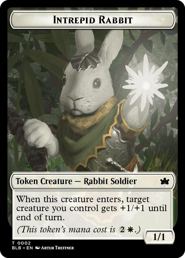 Image for Intrepid Rabbit Token (2) (BLB) - Magic: The Gathering