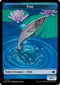 Image for Fish // Iridescent Vinelasher Double-Sided Token (7 // 12) (BLB) - Magic: The Gathering