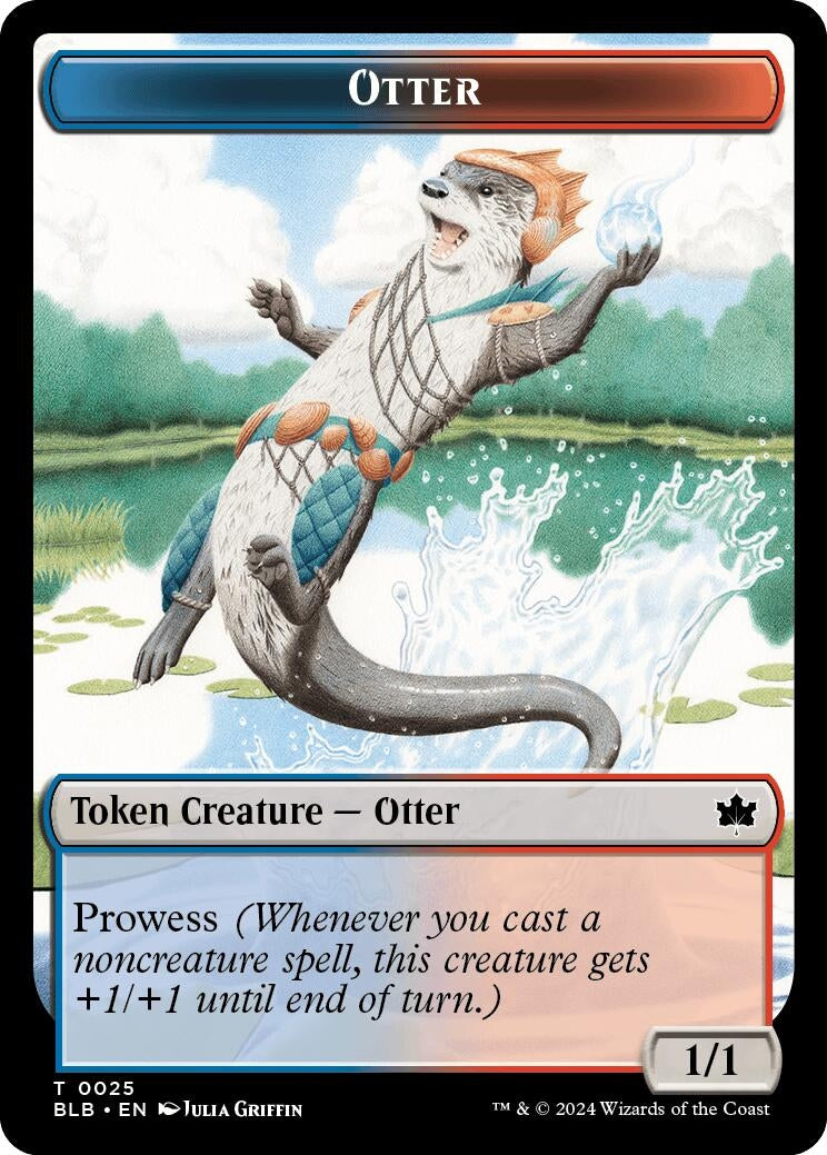 Image for Otter // Thornplate Intimidator Double-Sided Token (25 // 16) (BLB) - Magic: The Gathering