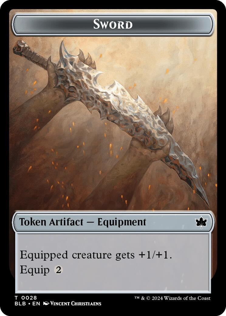 Image for Sword // Manifold Mouse Double-Sided Token (28 // 18) (BLB) - Magic: The Gathering