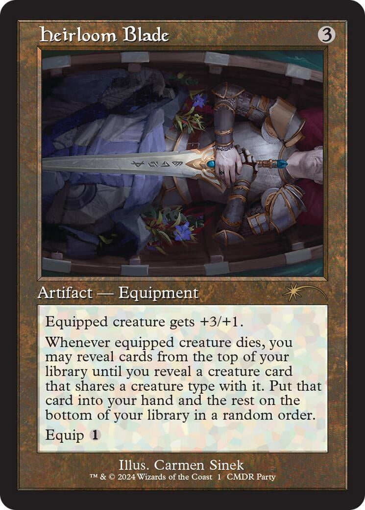 Image for Heirloom Blade (Retro Frame) (1) (WPN) - Magic: The Gathering