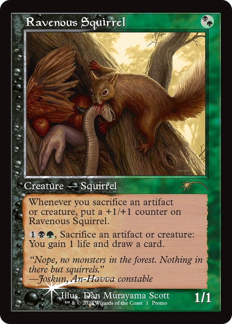 Image for Ravenous Squirrel (Retro Frame) (1) (OHP) - Magic: The Gathering