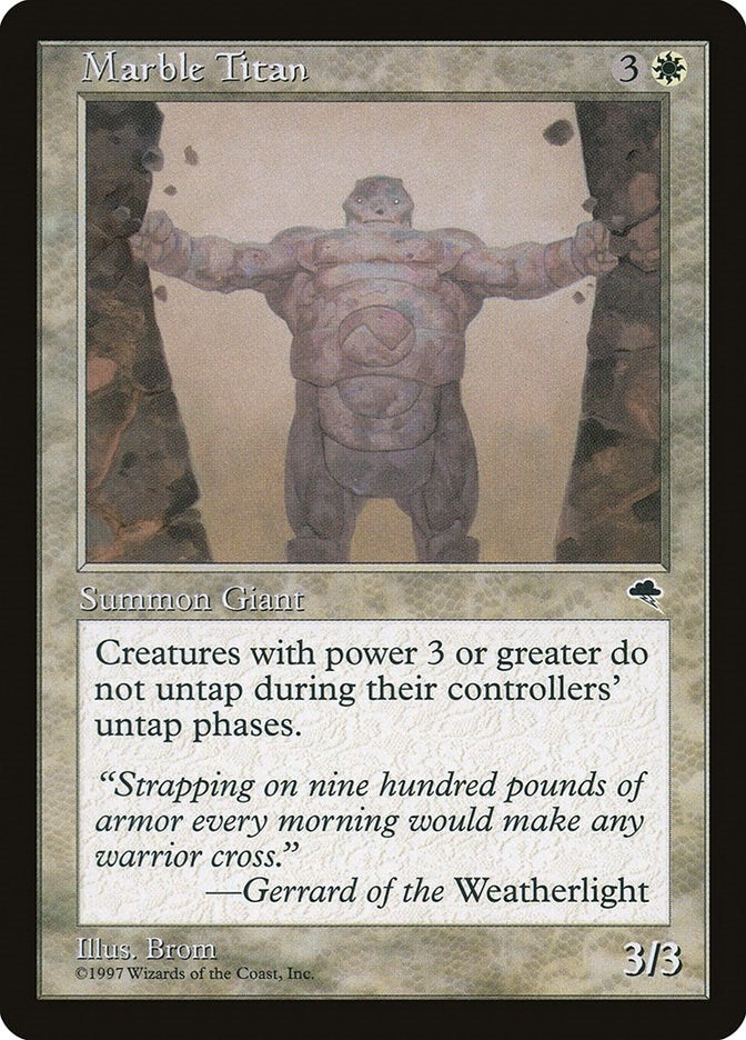 Image for Marble Titan (28) (TMP) - Magic: The Gathering