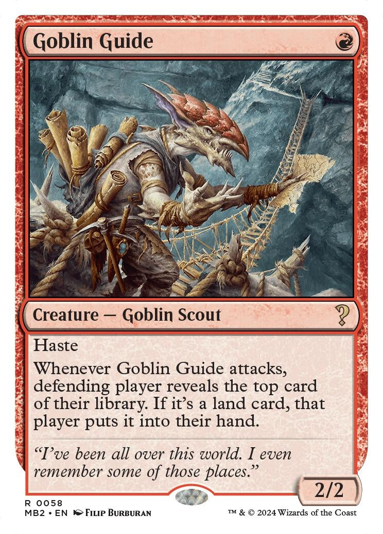 Image for Goblin Guide (White Border) (58) (MB2) - Magic: The Gathering