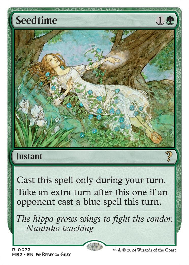 Image for Seedtime (White Border) (73) (MB2) - Magic: The Gathering