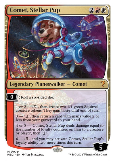 Comet, Stellar Pup (White Border) (79) (MB2)