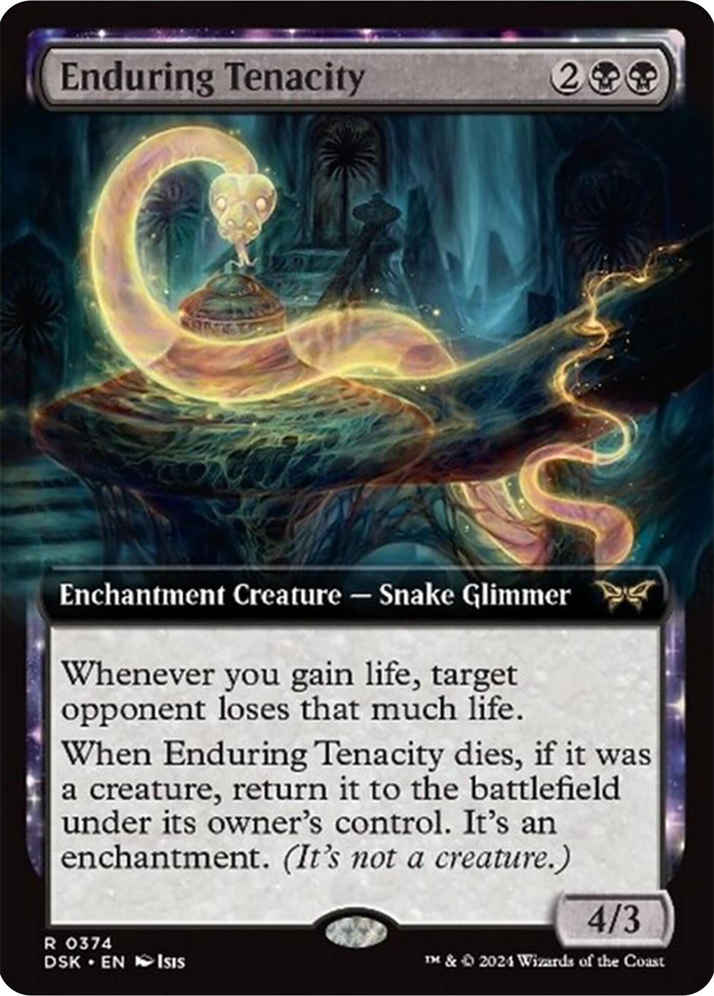Image for Enduring Tenacity (Extended Art) (374) (DSK) - Magic: The Gathering