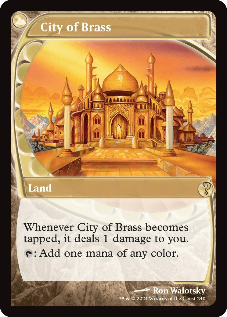 Image for City of Brass (Future Sight) (240) (MB2) - Magic: The Gathering