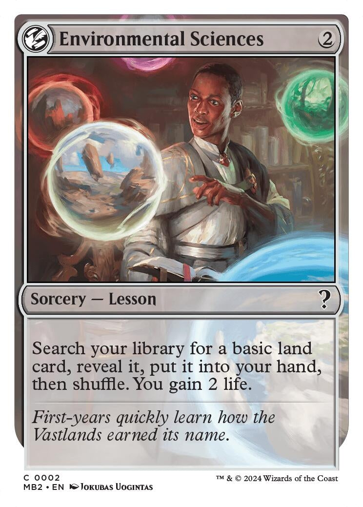 Image for Environmental Sciences (White Border) (2) (MB2) - Magic: The Gathering