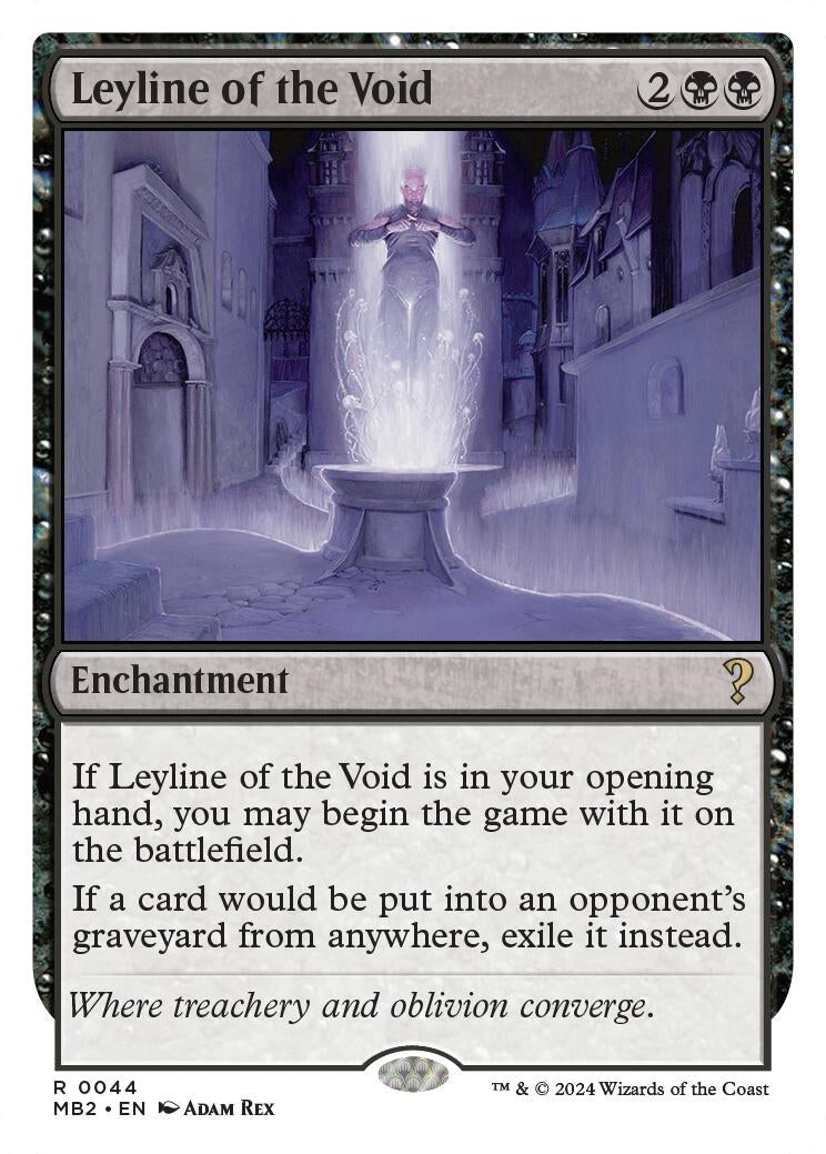 Image for Leyline of the Void (White Border) (44) (MB2) - Magic: The Gathering