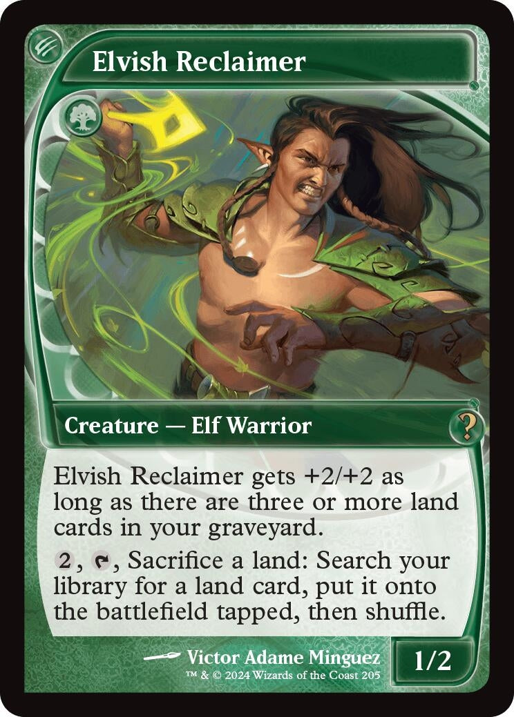 Image for Elvish Reclaimer (Future Sight) (205) (MB2) - Magic: The Gathering