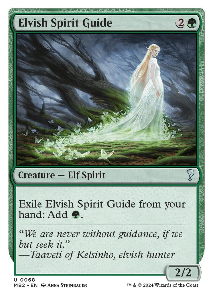 Image for Elvish Spirit Guide (White Border) (68) (MB2) - Magic: The Gathering