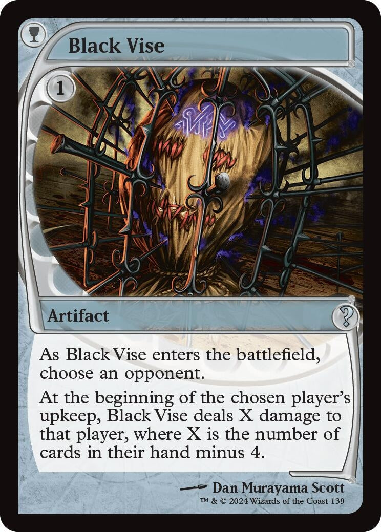 Image for Black Vise (Future Sight) (139) (MB2) - Magic: The Gathering