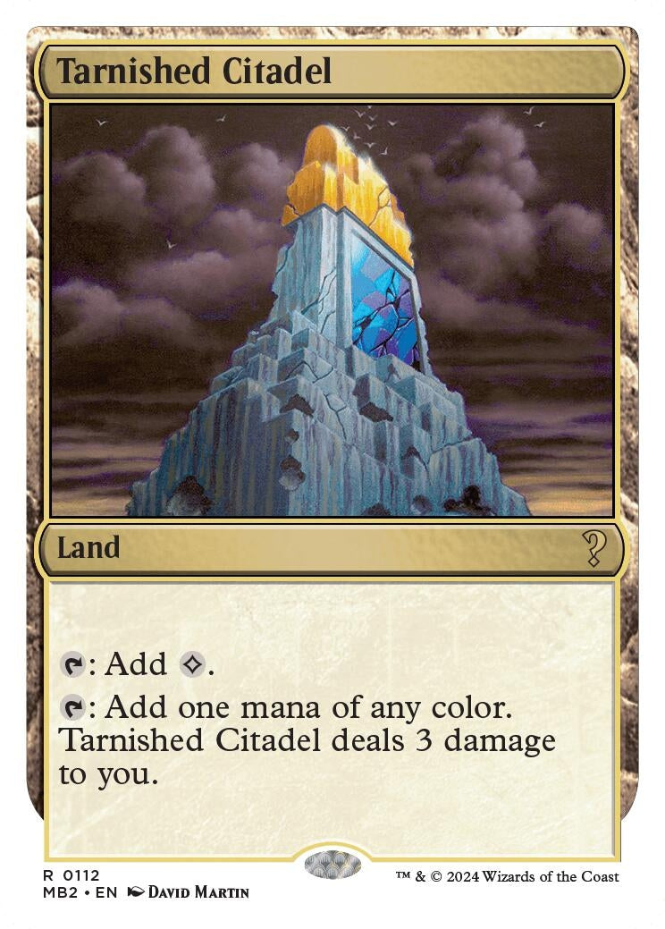 Image for Tarnished Citadel (White Border) (112) (MB2) - Magic: The Gathering