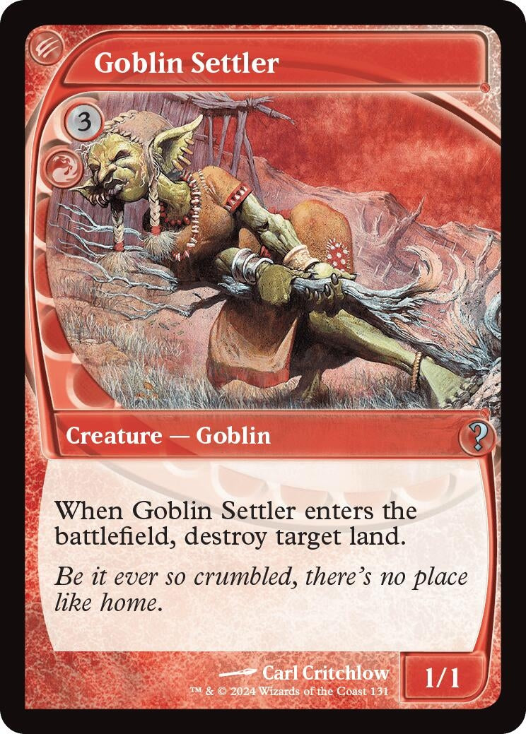 Image for Goblin Settler (Future Sight) (131) (MB2) - Magic: The Gathering