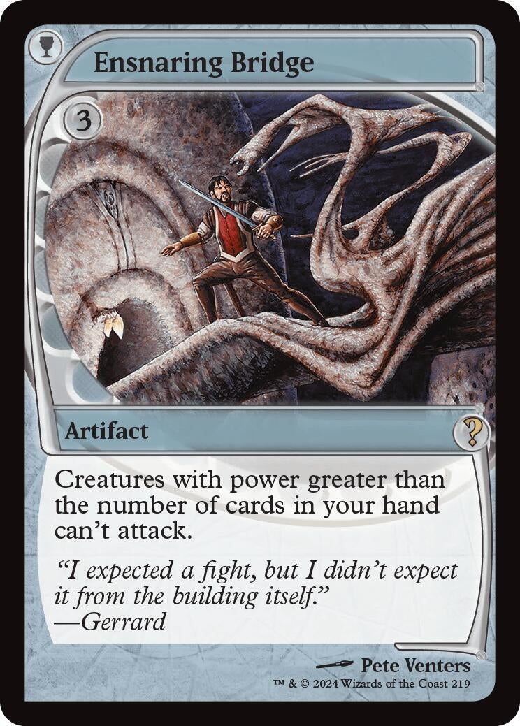Image for Ensnaring Bridge (Future Sight) (219) (MB2) - Magic: The Gathering