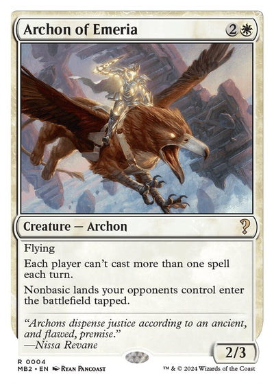 Archon of Emeria (White Border) (4) (MB2)
