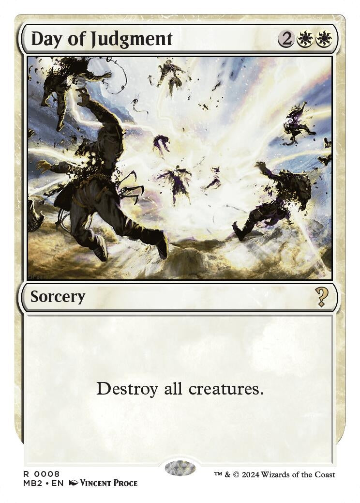 Image for Day of Judgment (White Border) (8) (MB2) - Magic: The Gathering