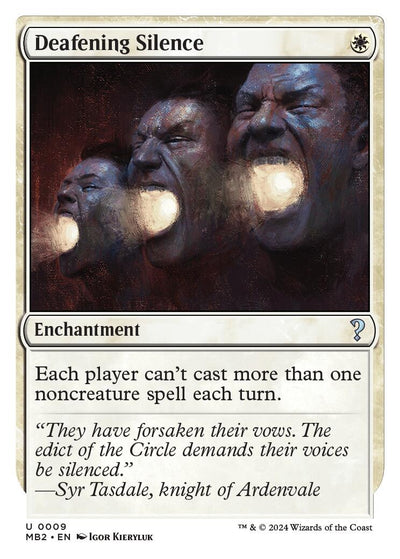 Deafening Silence (White Border) (9) (MB2)