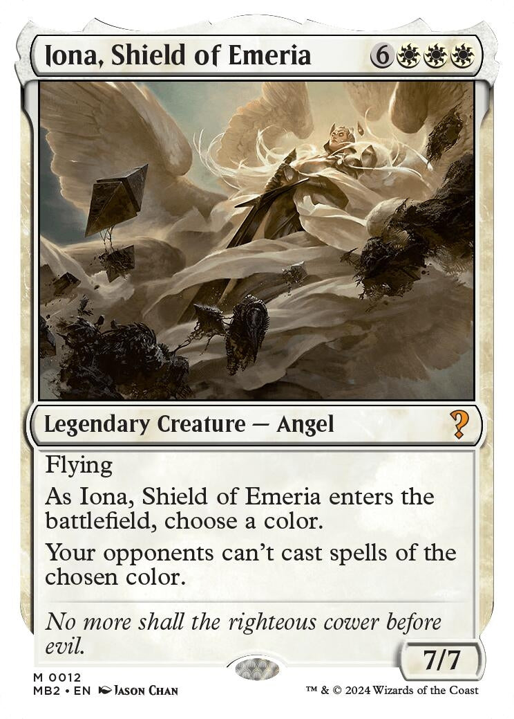 Image for Iona, Shield of Emeria (White Border) (12) (MB2) - Magic: The Gathering