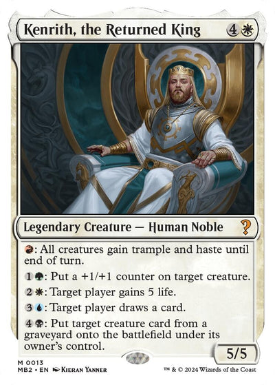 Kenrith, the Returned King (White Border) (13) (MB2)