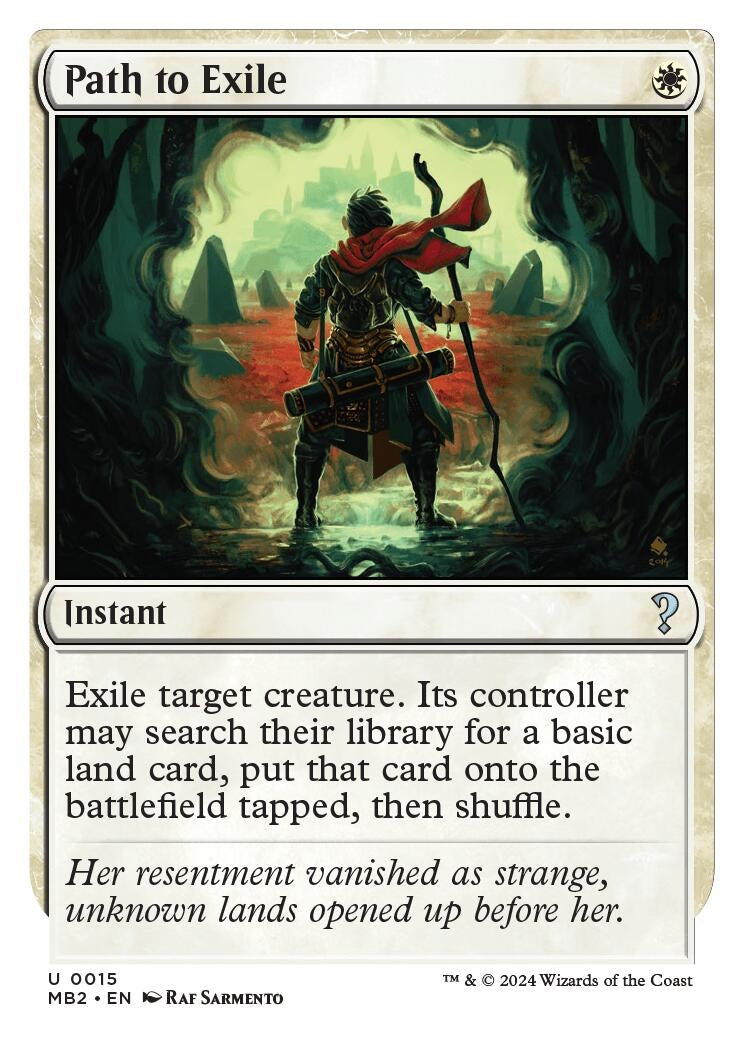 Image for Path to Exile (White Border) (15) (MB2) - Magic: The Gathering