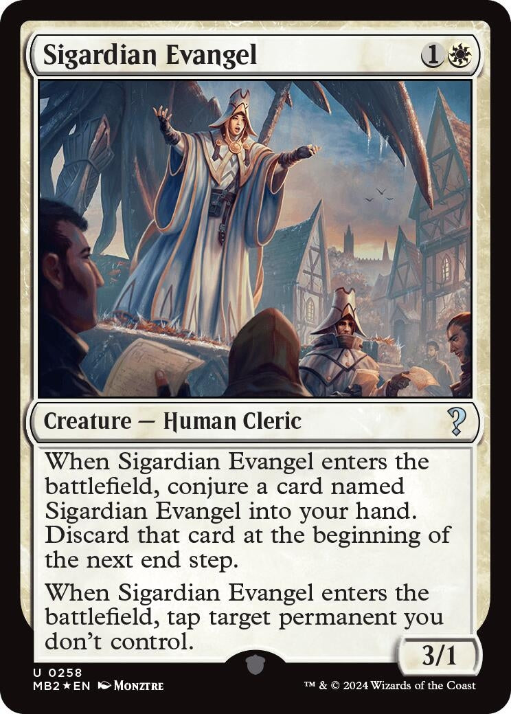 Image for Sigardian Evangel (258) (MB2) - Magic: The Gathering