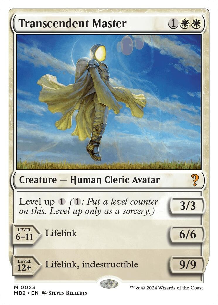 Image for Transcendent Master (White Border) (23) (MB2) - Magic: The Gathering