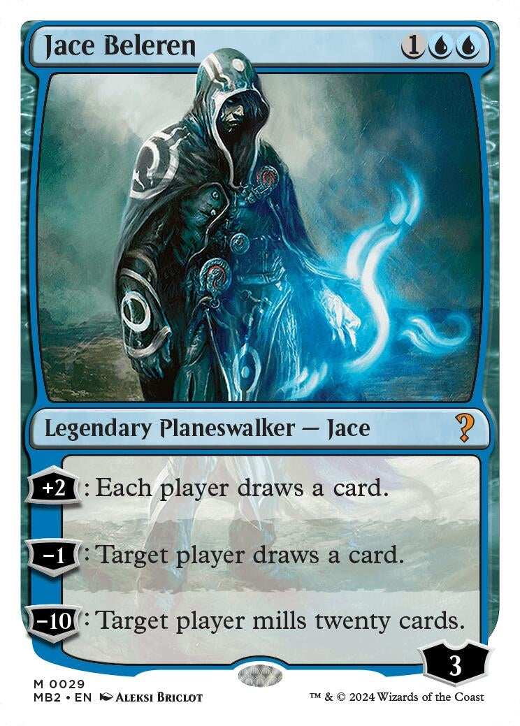Image for Jace Beleren (White Border) (29) (MB2) - Magic: The Gathering