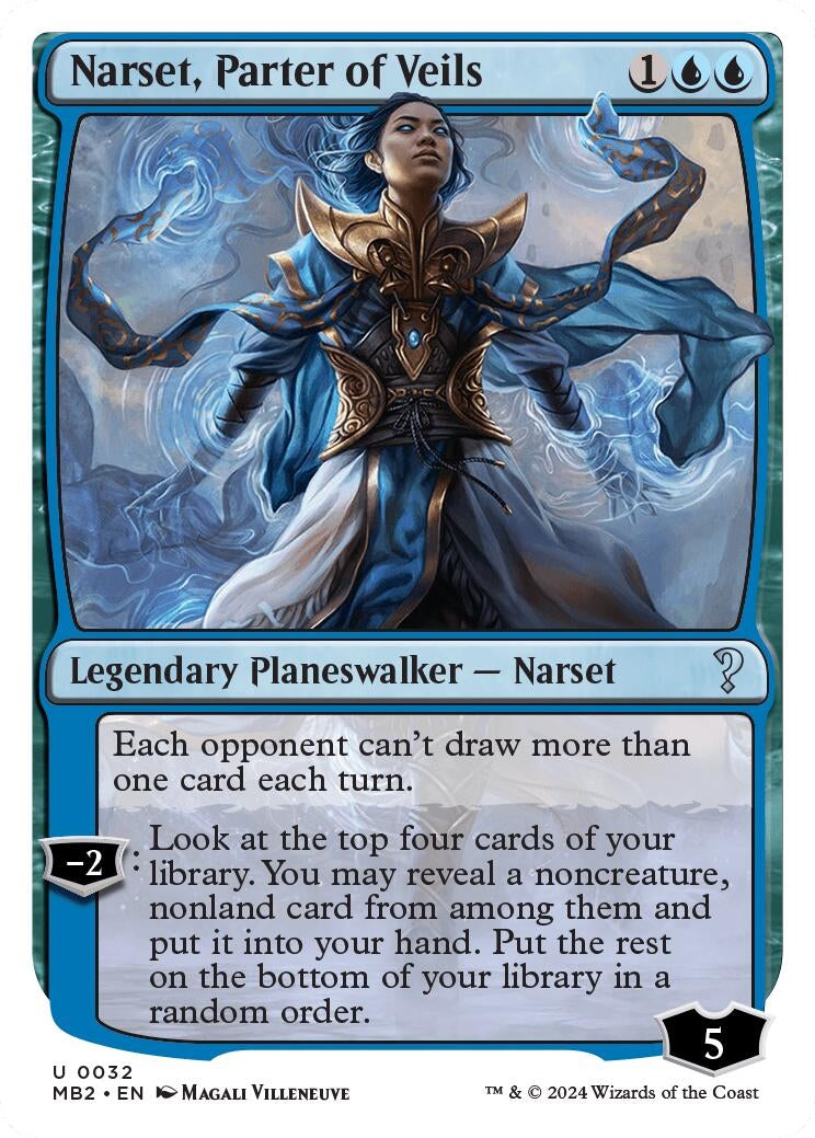Image for Narset, Parter of Veils (White Border) (32) (MB2) - Magic: The Gathering