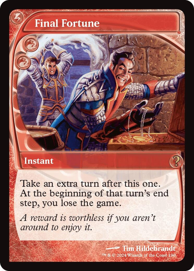 Image for Final Fortune (Future Sight) (190) (MB2) - Magic: The Gathering