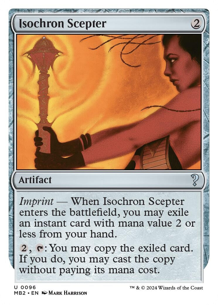 Image for Isochron Scepter (White Border) (96) (MB2) - Magic: The Gathering