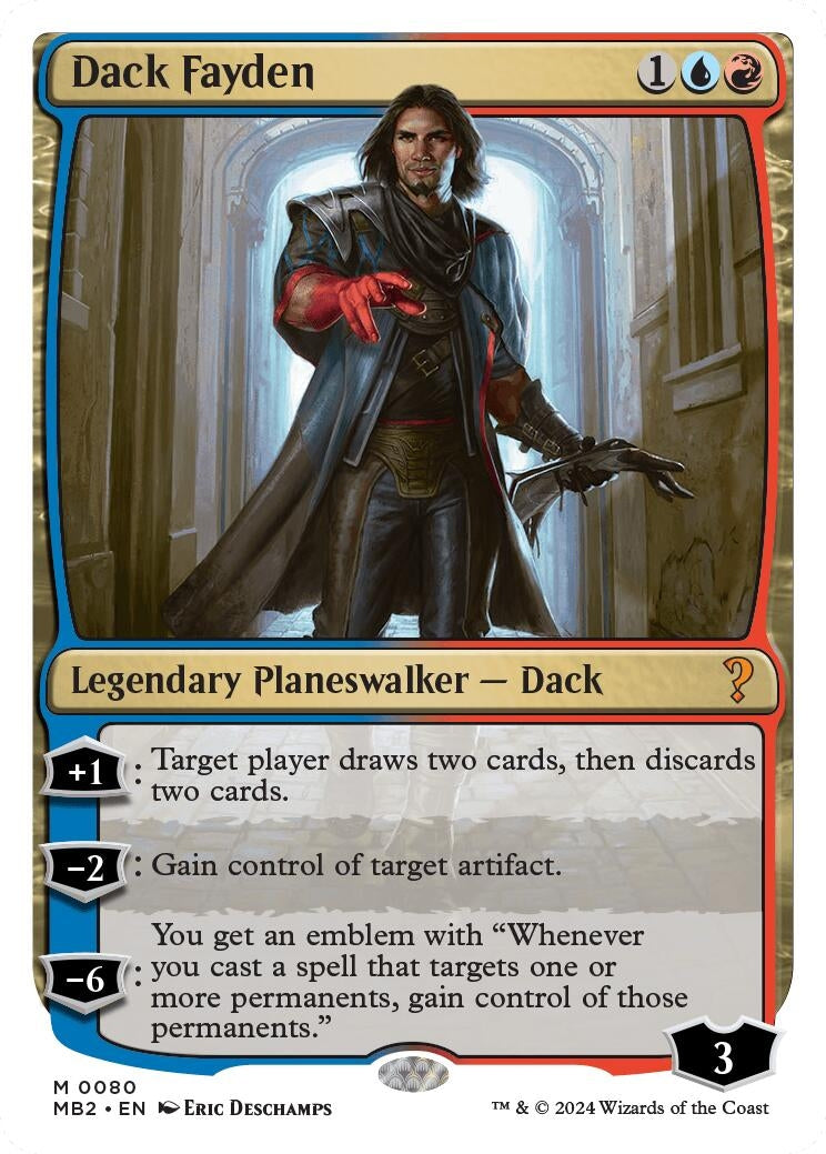 Image for Dack Fayden (White Border) (80) (MB2) - Magic: The Gathering