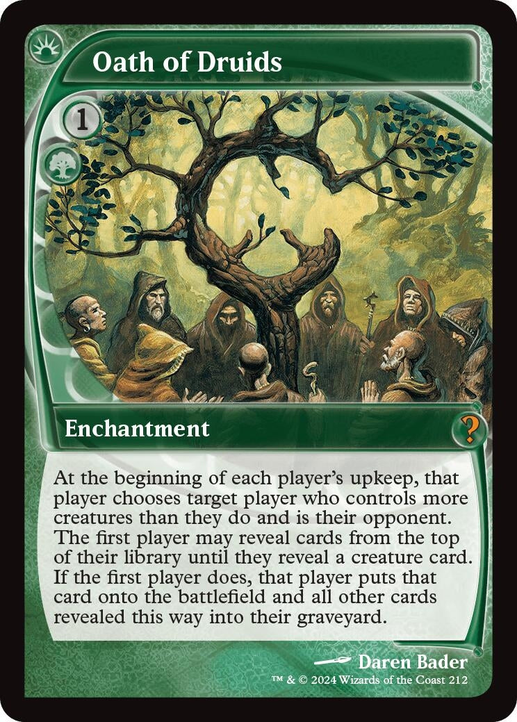 Image for Oath of Druids (Future Sight) (212) (MB2) - Magic: The Gathering