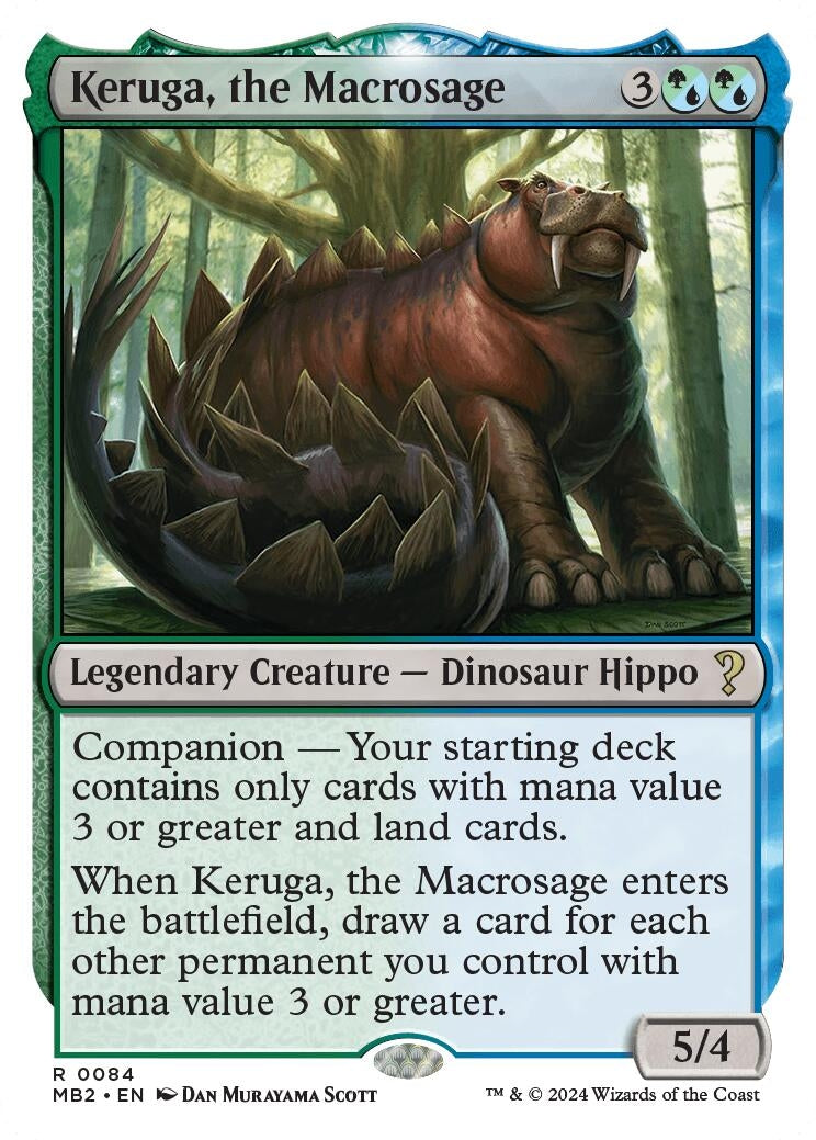 Image for Keruga, the Macrosage (White Border) (84) (MB2) - Magic: The Gathering