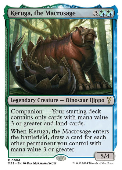 Keruga, the Macrosage (White Border) (84) (MB2)
