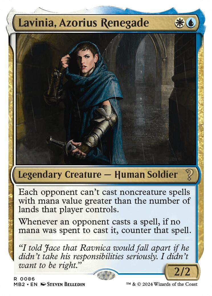 Image for Lavinia, Azorius Renegade (White Border) (86) (MB2) - Magic: The Gathering