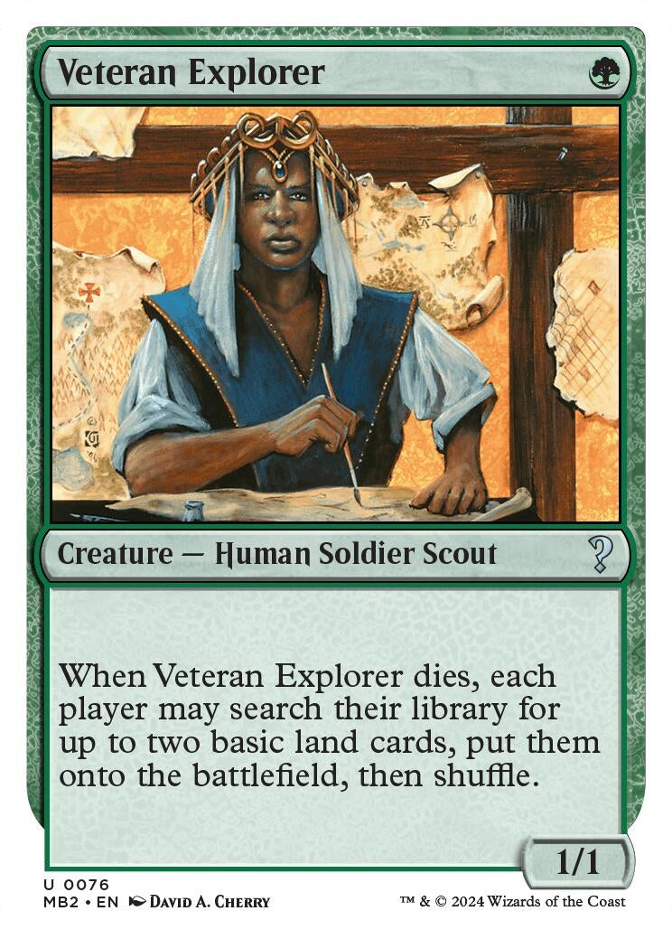 Image for Veteran Explorer (White Border) (76) (MB2) - Magic: The Gathering