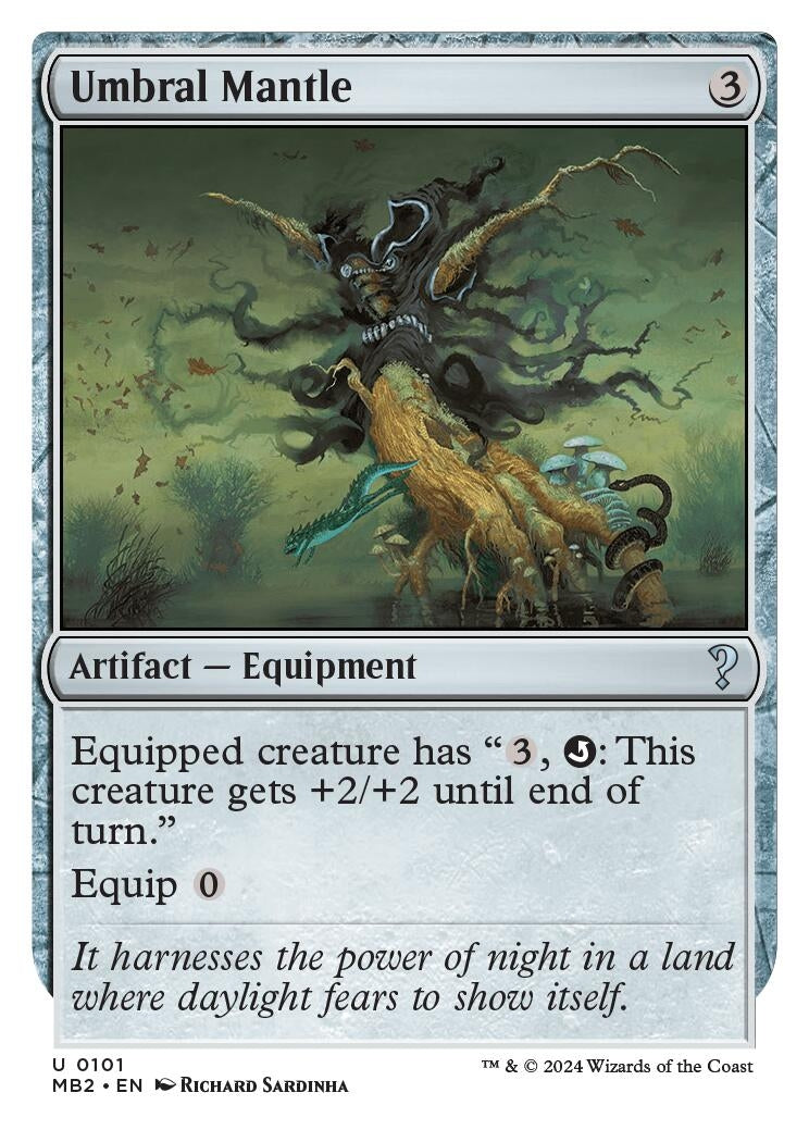 Image for Umbral Mantle (White Border) (101) (MB2) - Magic: The Gathering