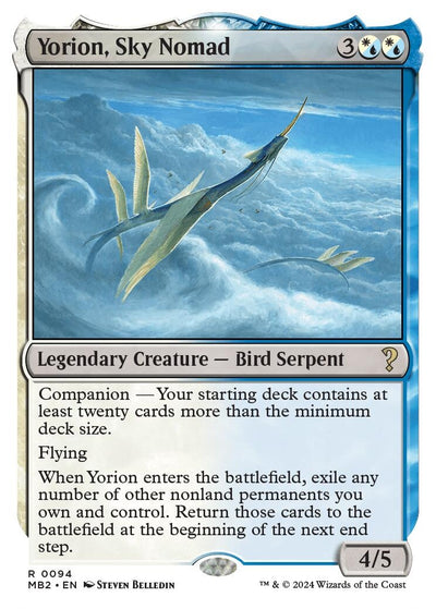Yorion, Sky Nomad (White Border) (94) (MB2)