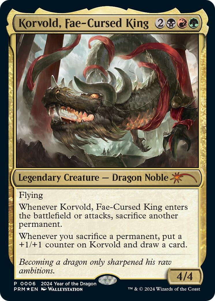 Image for Korvold, Fae-Cursed King (Year of the Dragon 2024) (6) (SSP) - Magic: The Gathering