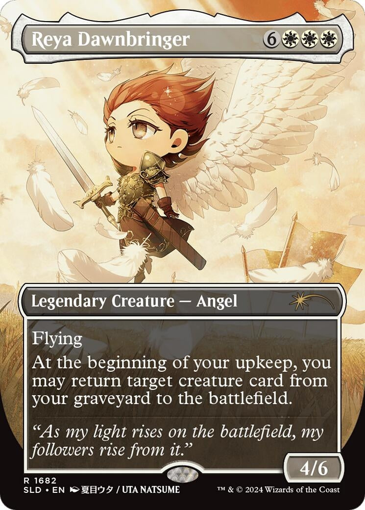 Image for Reya Dawnbringer (Rainbow Foil) (1682) (SLD) - Magic: The Gathering