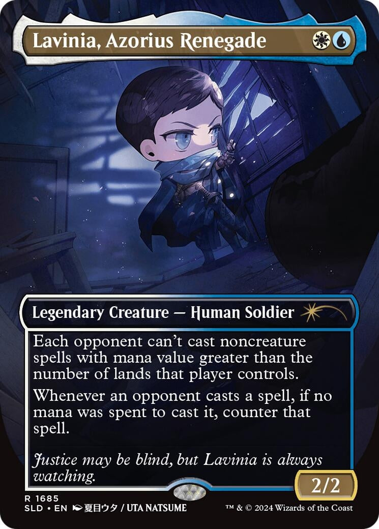 Image for Lavinia, Azorius Renegade (Rainbow Foil) (1685) (SLD) - Magic: The Gathering