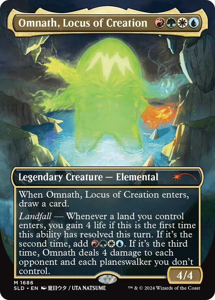 Image for Omnath, Locus of Creation (Rainbow Foil) (1686) (SLD) - Magic: The Gathering
