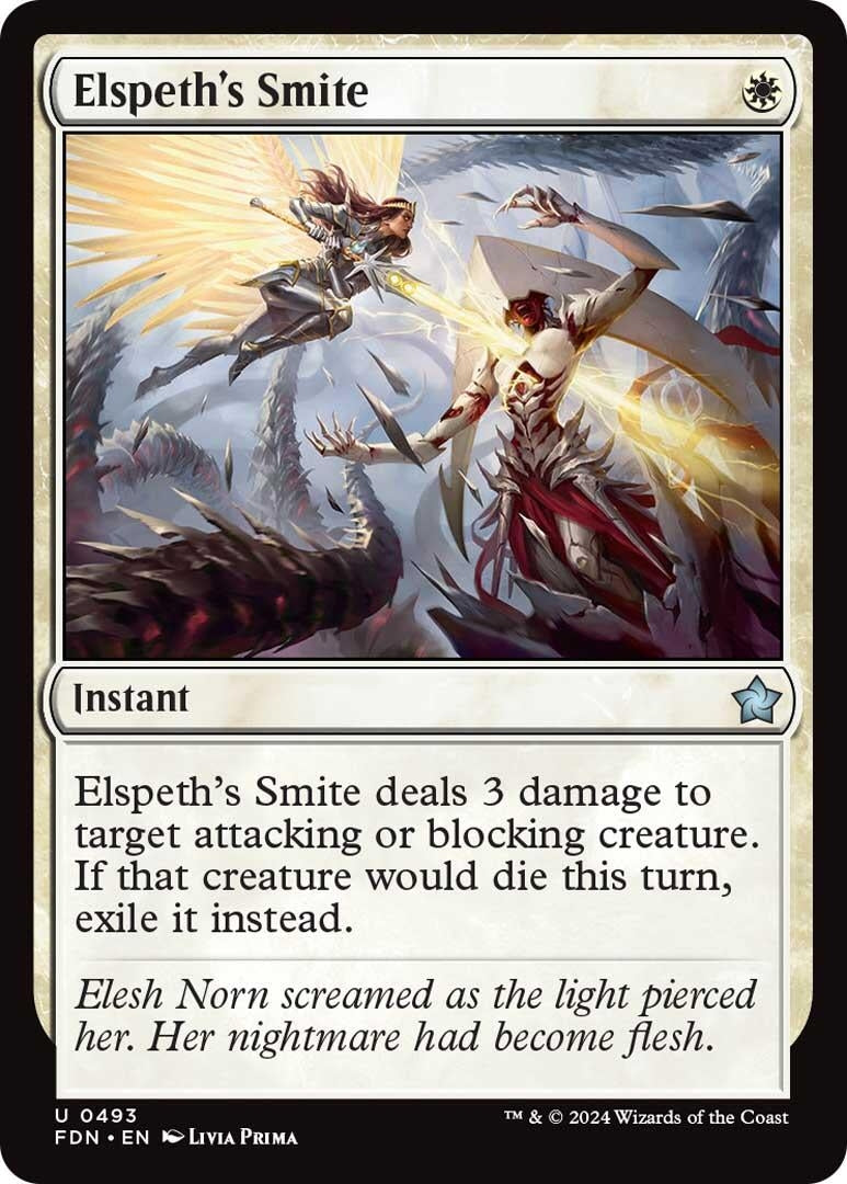 Image for Elspeth's Smite (493) (FDN) - Magic: The Gathering